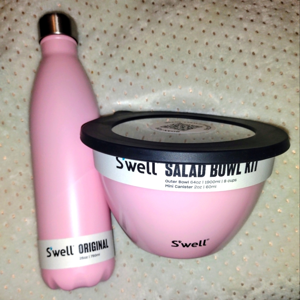 S'well salad bowl & water bottle